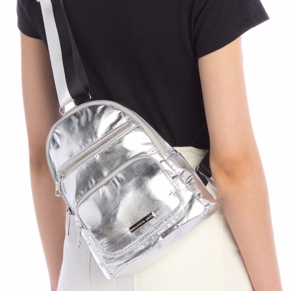 Madden Girl Handbags - NWT Madden Girl Silver Sling Bag